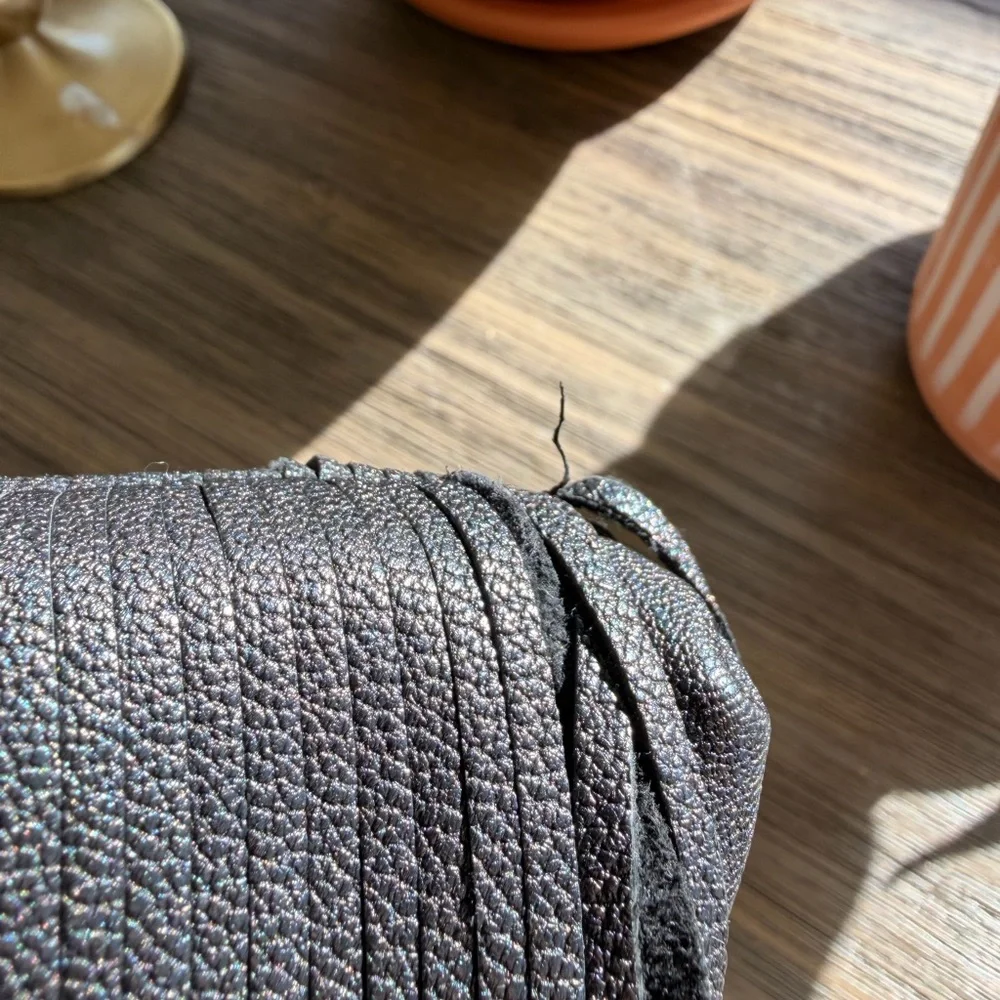 Clare V Fran Fran leather fringe clutch in black - Picture 7 of 10